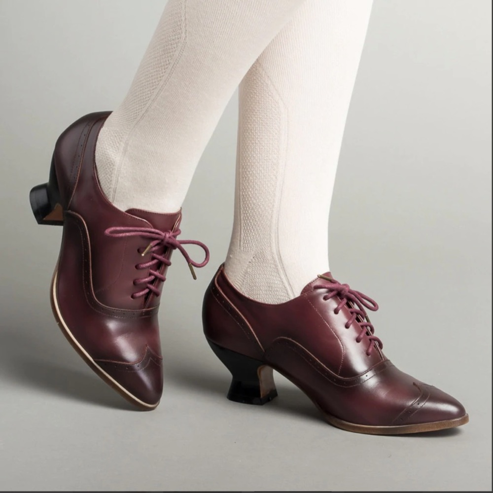 Londoner Edwardian Oxfords Cherry